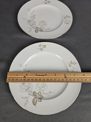 Johann Haviland China SWEETHEART ROSE 7-7/8" Salad Plate Set of 2 EXCELLENT - Thumbnail 3
