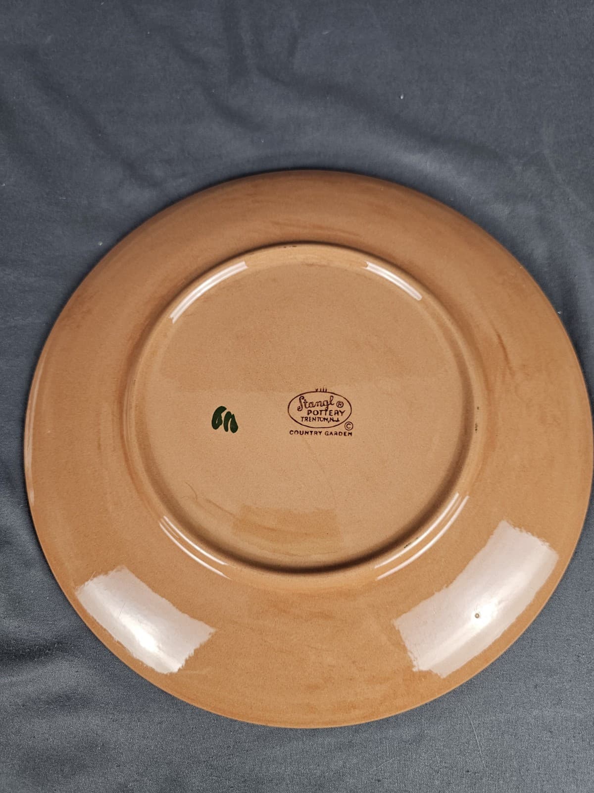 Stangl Pottery Country Garden Floral Dinner Plate Hand Painted Floral USA 10" - Thumbnail 3