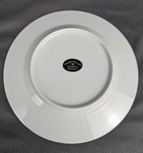 Johann Haviland Bavaria SWEETHEART ROSE Bread Plate Excellent 6" Vtg Set of 2 - Thumbnail 3