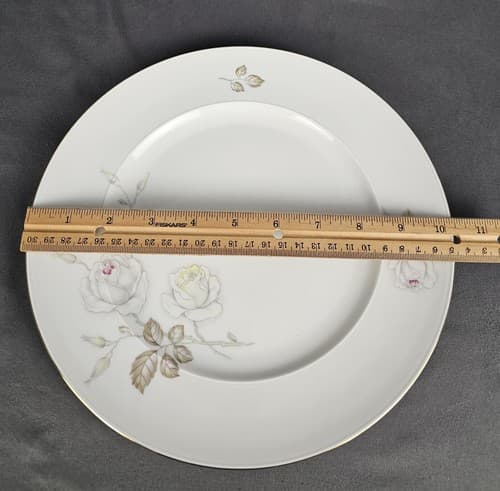 Johann Haviland China SWEETHEART ROSE 10.25" Plate EXCELLENT Vtg - Thumbnail 2