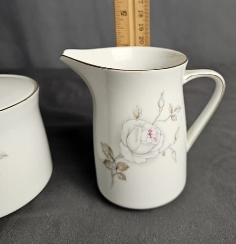 Johann Haviland China SWEETHEART ROSE Cream & Sugar/Lid EXCELLENT Vtg - Thumbnail 5