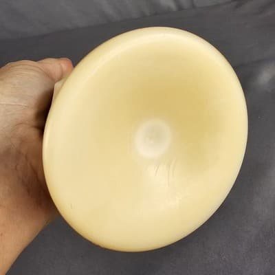 Vintage Cream Milk Glass Westmoreland Glass Pulled Vase Footed 1950's. - Thumbnail 9