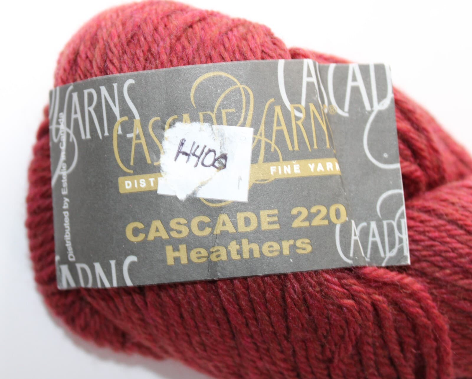 Cascade Farms Yarn Cascade 220 Heathers Col 1000 Dark Pink 100% Wool 100g 220yd - Thumbnail 2