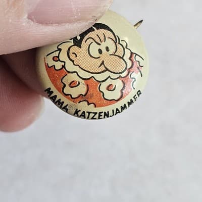 Mama Katzenjammer Pinback Button Kellogg's Pep Vintage Cartoon PEP - Thumbnail 4