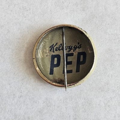 1940s Kellogg's Pinback Button 1946 Wimpy Pep Vintage Cartoon PEP - Thumbnail 2