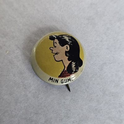 1940s Kellogg's Pinback Button 1946 Mini Gump Pep Vintage Cartoon PEP - Thumbnail 2