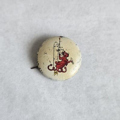 1940s Kellogg's Pinback Button Marine Bombing Squad 433 Pep Vintage Cartoon PEP - Thumbnail 5