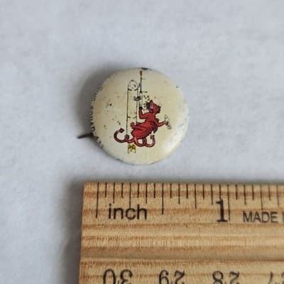 1940s Kellogg's Pinback Button Marine Bombing Squad 433 Pep Vintage Cartoon PEP - Thumbnail 4