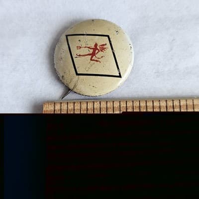 1940s Kellogg's Pinback Button Marine Torpedo Bombing 232 Vintage Cartoon PEP - Thumbnail 3