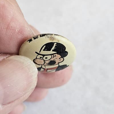 1940s Kellogg's Pinback Button 1946 Barney Google Pep Vintage Cartoon PEP - Thumbnail 3