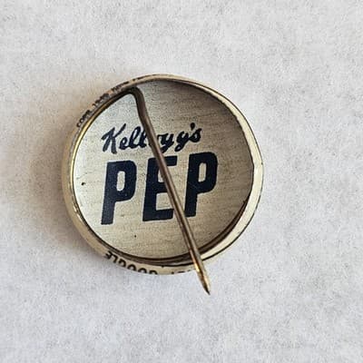 1940s Kellogg's Pinback Button 1946 Barney Google Pep Vintage Cartoon PEP - Thumbnail 2