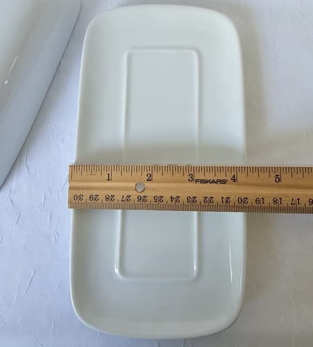 White Butter Dish Threshold Contemporary 1/4 Lb Sleek Design - Thumbnail 6