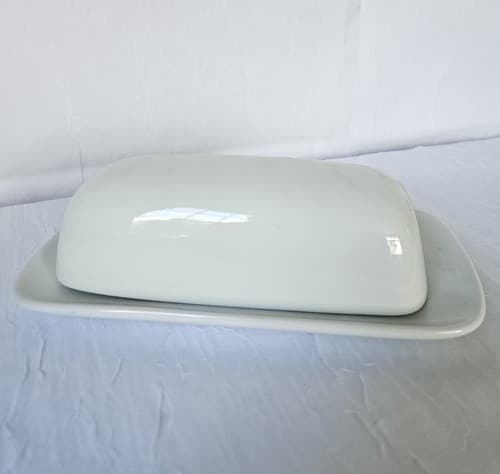 White Butter Dish Threshold Contemporary 1/4 Lb Sleek Design