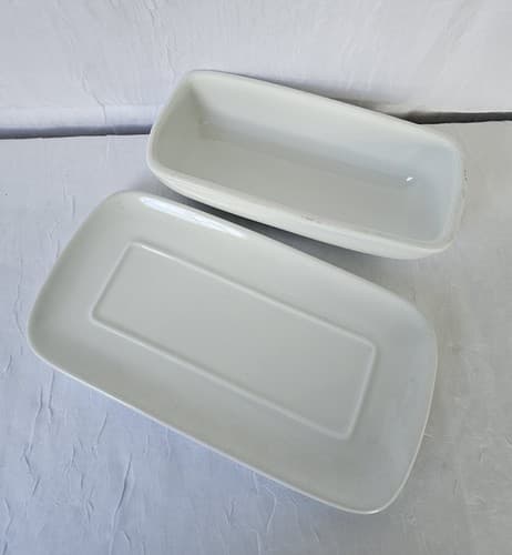White Butter Dish Threshold Contemporary 1/4 Lb Sleek Design - Thumbnail 3
