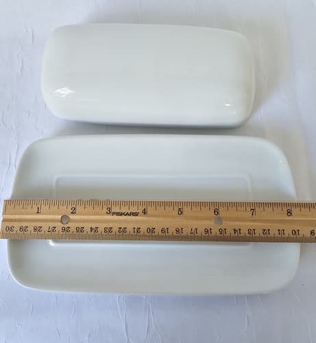 White Butter Dish Threshold Contemporary 1/4 Lb Sleek Design - Thumbnail 5