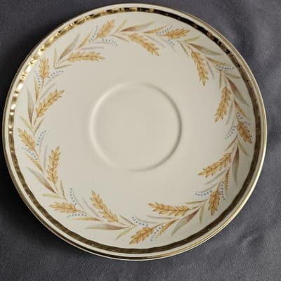 Homer Laughlin Eggshell Georgian Wheat Harvest Cup & Saucer Tea Coffee - Thumbnail 5
