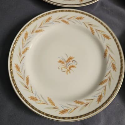 Homer Laughlin Eggshell Georgian Wheat Harvest Bread Plate 6.25" Set of 4 - Thumbnail 2