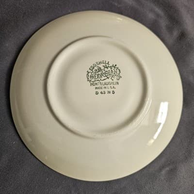 Homer Laughlin Eggshell Georgian Wheat Harvest Cup & Saucer Tea Coffee - Thumbnail 8