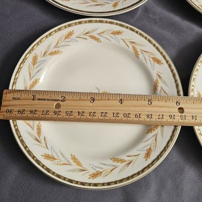Homer Laughlin Eggshell Georgian Wheat Harvest Bread Plate 6.25" Set of 4 - Thumbnail 3