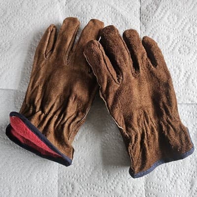 2 Pairs MCR Work Glove Split Cow Leather XL Fleece Lined Straight Thumb 3150XL - Thumbnail 3
