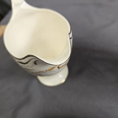 Homer Laughlin Eggshell Georgian Wheat Harvest Cream and Sugar w Lid - Thumbnail 12