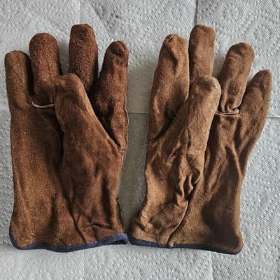 2 Pairs MCR Work Glove Split Cow Leather XL Fleece Lined Straight Thumb 3150XL - Thumbnail 2