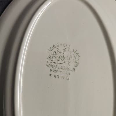 Homer Laughlin Eggshell Georgian Wheat Harvest Small Serving Platter Celery - Thumbnail 5