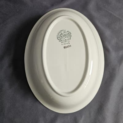 Homer Laughlin Eggshell Georgian Wheat Harvest Serving Bowl 9.5" x 7" - Thumbnail 6