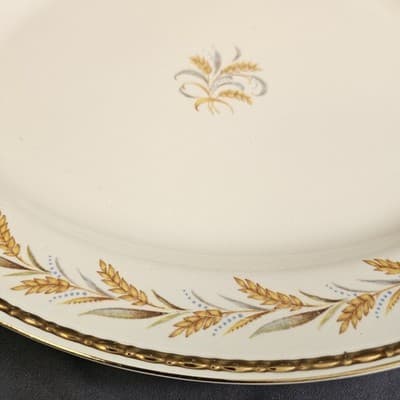 Homer Laughlin Eggshell Georgian Wheat Harvest Large Serving Platter 10.5"x13" - Thumbnail 2