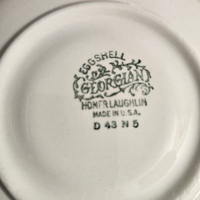 Homer Laughlin Eggshell Georgian Wheat Harvest Cup & Saucer Tea Coffee - Thumbnail 9