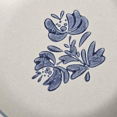 Set of 2 Pfaltzgraff Yorktowne 6 3/4" Salad Bread Dessert Plate Blue Floral USA - Thumbnail 9
