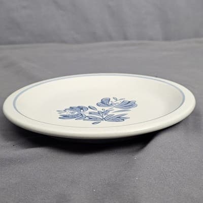 Set of 2 Pfaltzgraff Yorktowne 6 3/4" Salad Bread Dessert Plate Blue Floral USA - Thumbnail 4