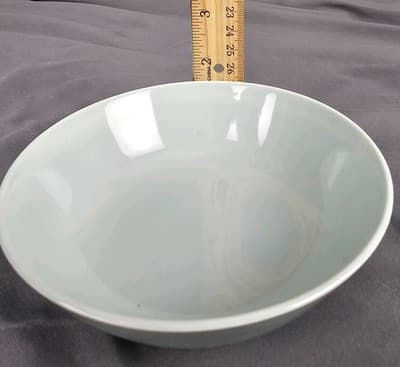Homer Laughlin Jubilee Celadon Green Serving Bowl 8" Vintage USA - Thumbnail 7