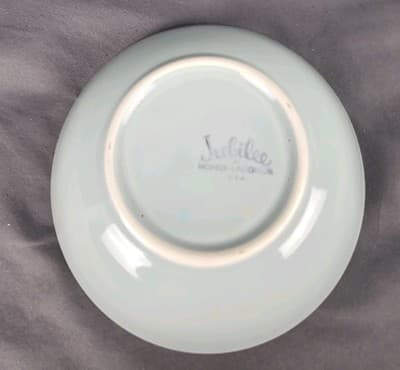 Homer Laughlin Jubilee Celadon Green Serving Bowl 8" Vintage USA - Thumbnail 4