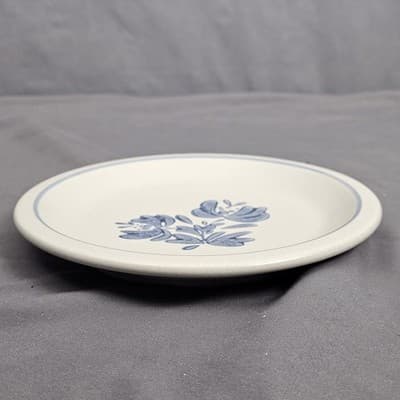 Set of 2 Pfaltzgraff Yorktowne 6 3/4" Salad Bread Dessert Plate Blue Floral USA - Thumbnail 5