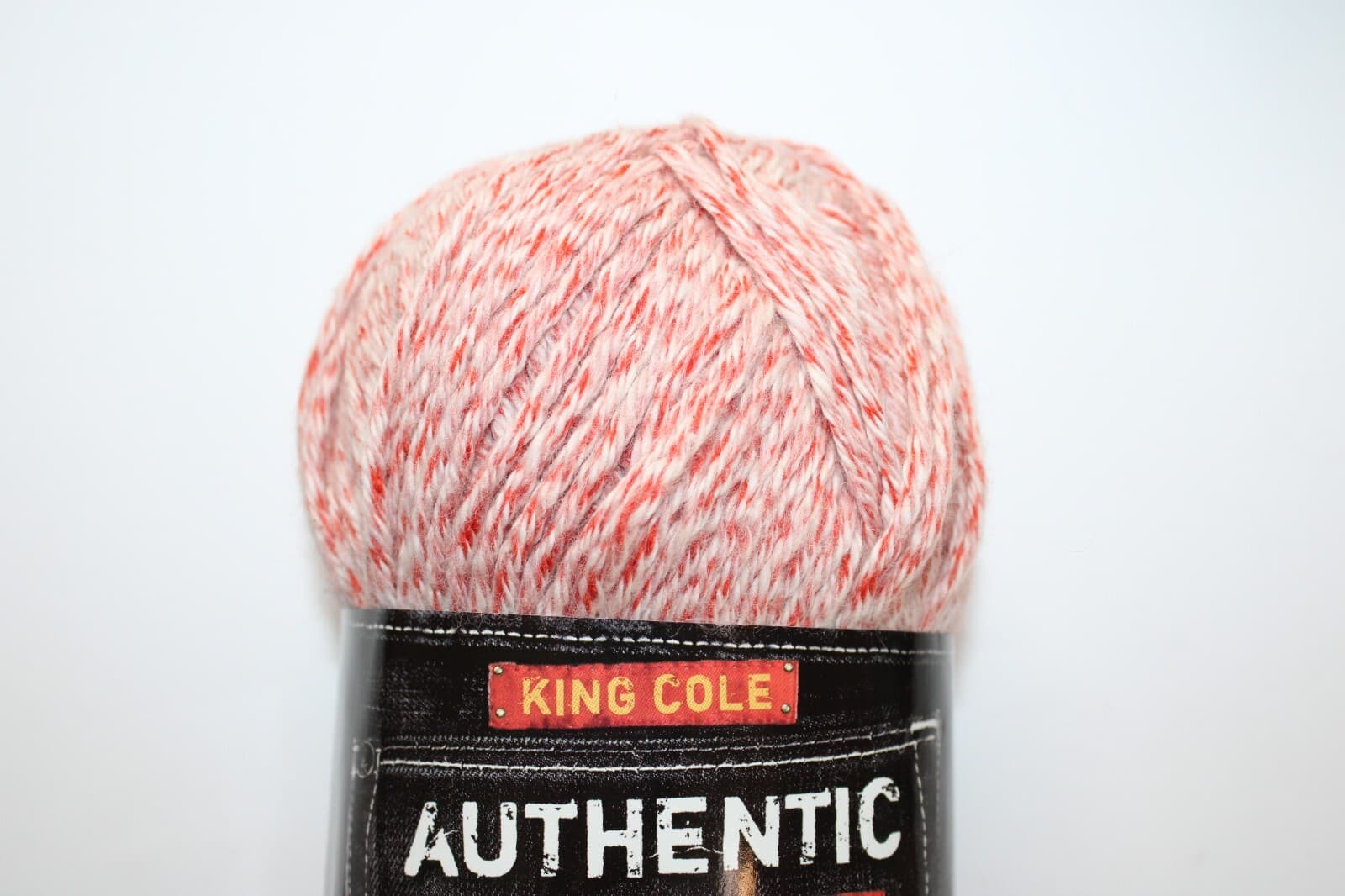 King Cole Authentic Cotton Mix Chunky 50% cotton 50% Premium Acrylic rust white - Thumbnail 2