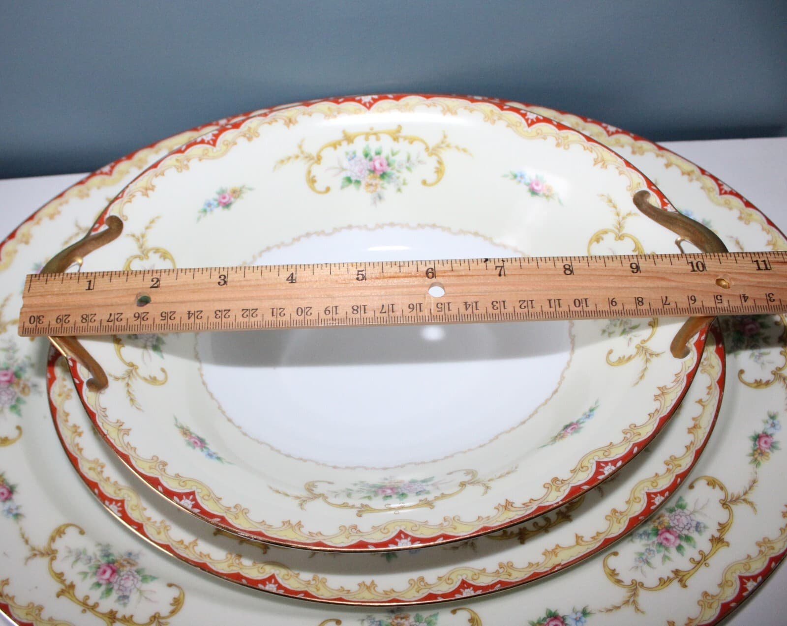Vintage Noritake Fine China Oradell 588 Serving Bowl & 2 Serving Platters - Thumbnail 5