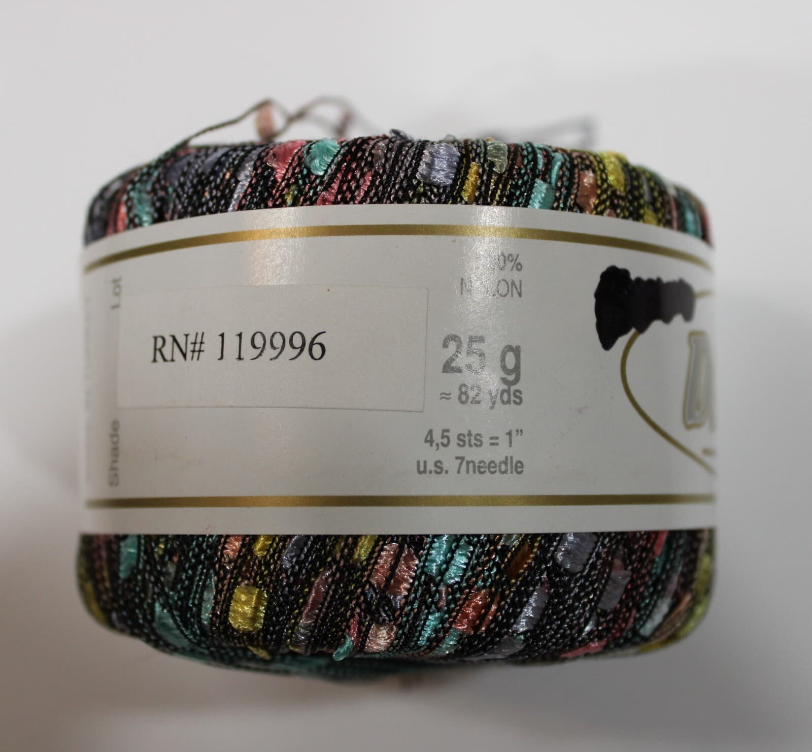 Yarn KFI Dazzle 100% Nylon 25gr, 82yd, Multi Color - Thumbnail 4