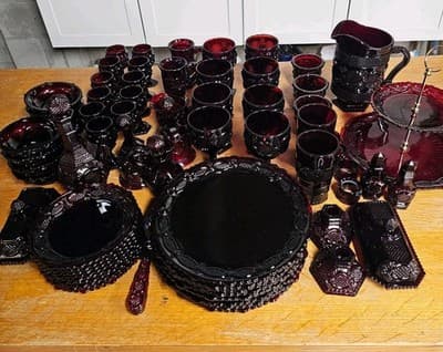Avon Red Ruby 1876 Cape Cod Dishware By the piece - Thumbnail 2