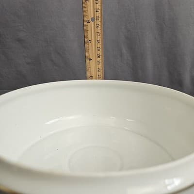 EPIAG Czechoslovakia Bridal Rose (White) 1930s Covered Serving Bowl Veg. Soup - Thumbnail 10