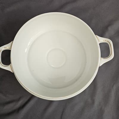 EPIAG Czechoslovakia Bridal Rose (White) 1930s Covered Serving Bowl Veg. Soup - Thumbnail 5