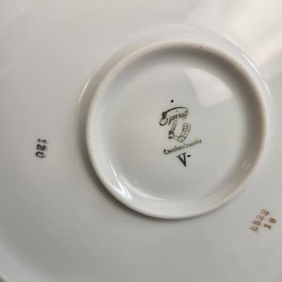 EPIAG Czechoslovakia Bridal Rose (White) 1930s Covered Serving Bowl Veg. Soup - Thumbnail 8