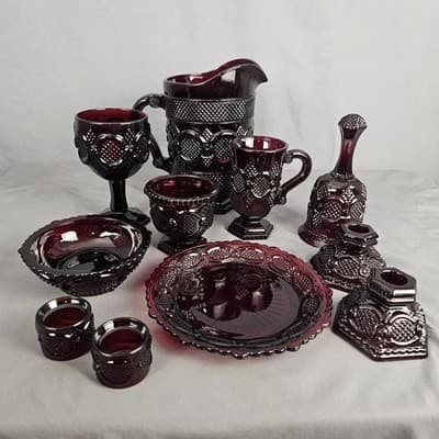 Avon Red Ruby 1876 Cape Cod Dishware By the piece - Thumbnail 5