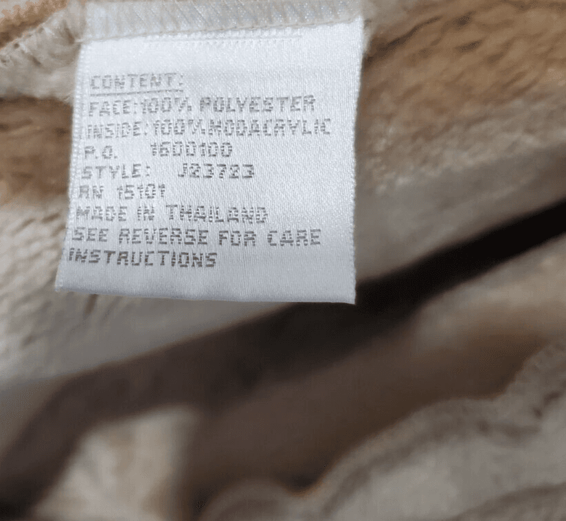 Jones New York Beige Faux Sheepskin Fur Lining Coat/Jacket Hooded Womens Size S - Thumbnail 2