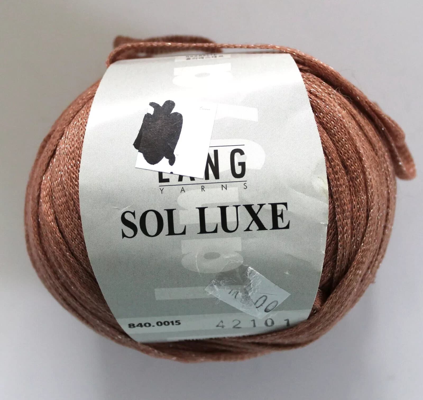 3 Pc Lang Yarns Sol LUXE 78% Cotton 22% Poly Beige, Yellow Gold, Mauve 50g, 100m - Thumbnail 9