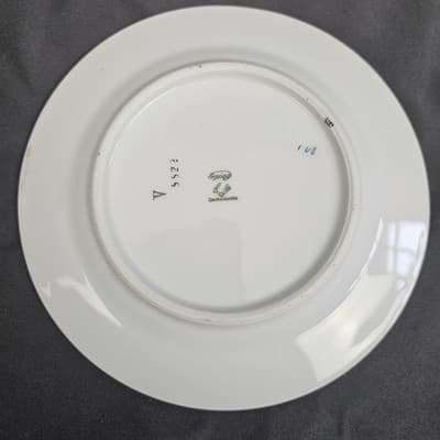 EPIAG Czechoslovakia Bridal Rose (White) 1930s Bread Dessert Plates 6.25" Set/2 - Thumbnail 3