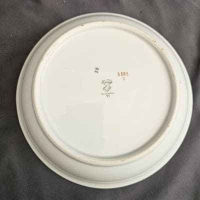 EPIAG Czechoslovakia Bridal Rose (White) 1930s Soup Salad Bowls 7.5" set of 2 - Thumbnail 6