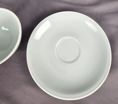 Vintage Homer Laughlin Jubilee Celadon Green Teacup And Saucer Set HLC USA - Thumbnail 4