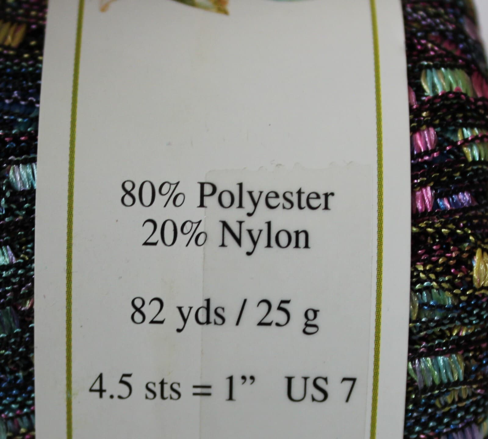 Yarn Athena Euro Yarns, 80% Polyester 20% 25gr. 82yd Color 32 Multi-Color - Thumbnail 3