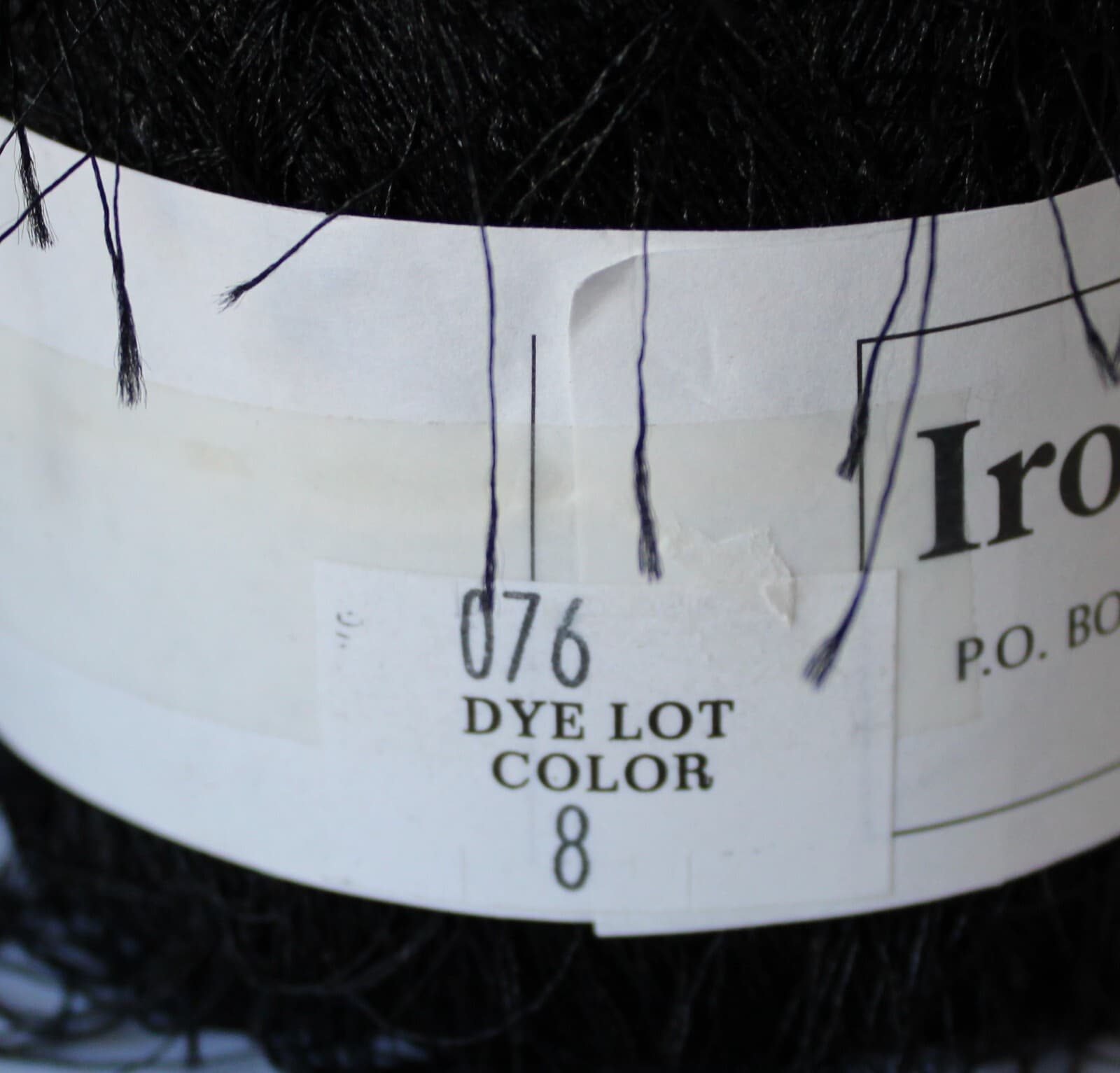 Yarn IronStone Eyelash Novelty Yarn 30g 143yd Color 8 Black - Thumbnail 5